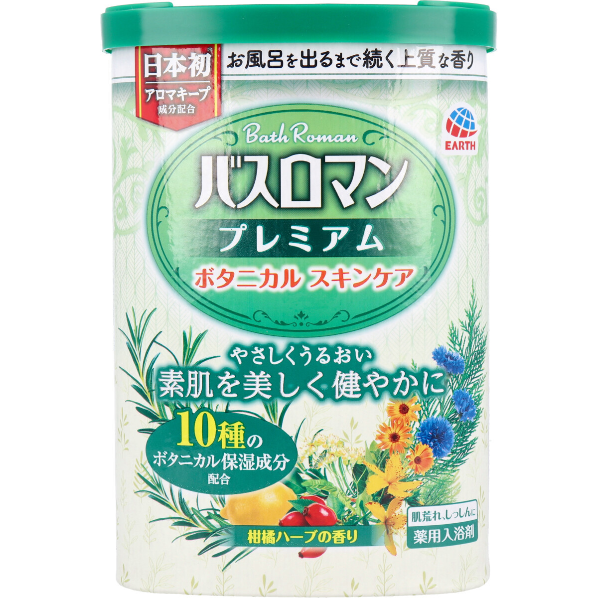 まとめ得 バスロマン プレミアム ボタニカルスキンケア 薬用入浴剤 柑橘ハーブの香り 600g x [5個] /k_画像1