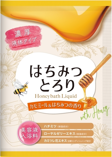 まとめ得 はちみつとろり　カモミール＆はちみつの香り　４０ｍｌ 　 ヘルス 　 入浴剤 x [30個] /h_画像1