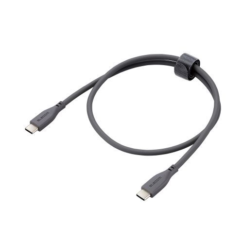 まとめ得 エレコム USB2.0ケーブル USB Type-C - USB Type-C/100W対応/なめらか MPA-CC5PSS05GY x [2個] /l_画像2