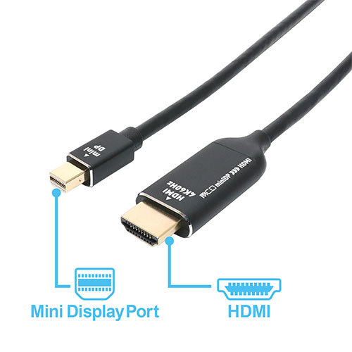 MCO miniDP-HDMI変換ケーブル 4K対応 2m DPM-4KC20/BK /l_画像3