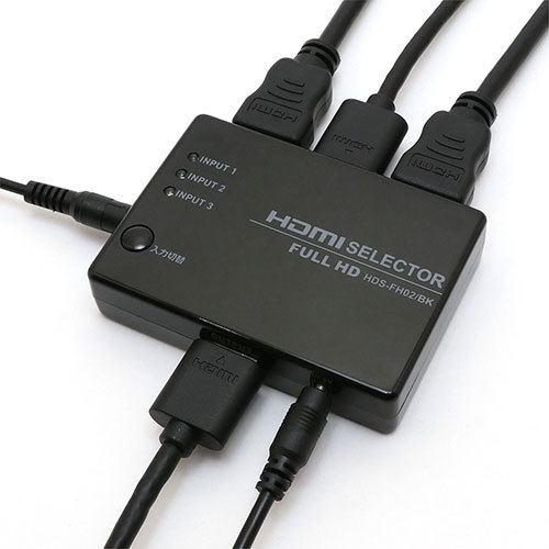 まとめ得 MCO HDMIセレクタ FULLHD対応 3ポート リモコン付 HDS-FH02/BK x [2個] /l_画像2