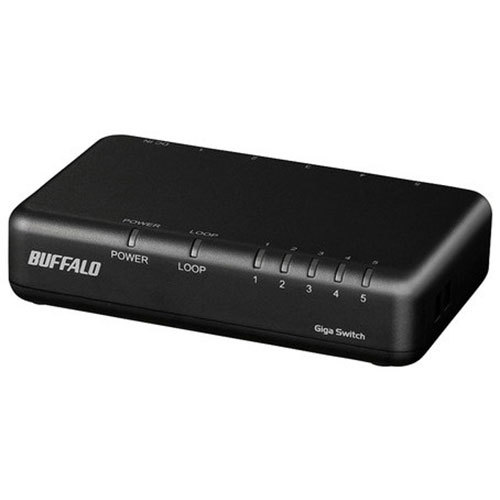 BUFFALO バッファロー Giga対応 スイッチングハブ 5ポート ブラック LSW6-GT-5EP/BK /l_画像1