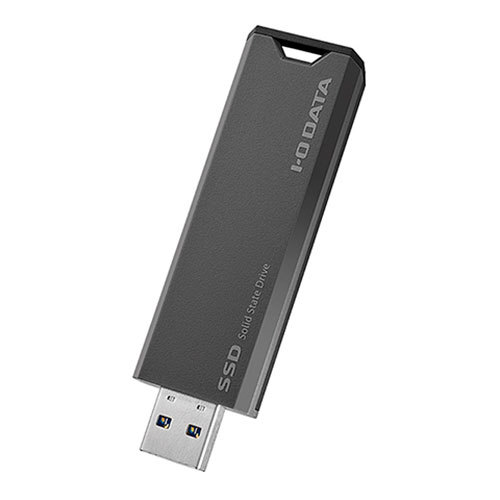 IOデータ IO DATA USB 10Gbps(USB 3.2 Gen2)対応 スティックSSD 2TB グレー×ブラック SSPS-US2GR /l_画像1