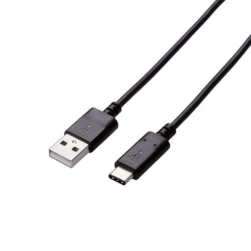 まとめ得 エレコム USB3.1ケーブル/Gen2/A-Cタイプ/認証品/3A出力/0.5m/ブラック USB3-AC05NBK x [2個] /l_画像1
