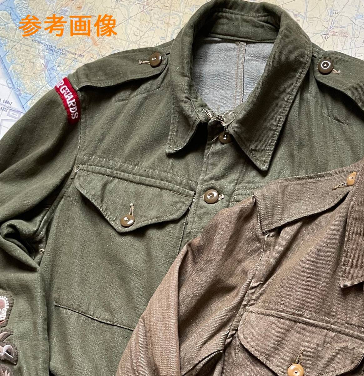 【デッドストック】実物 40s イギリス軍 オリーブ チェンジボタン 10個★ 40年代 British Army デニムジャケット WWⅡ WW2 大戦 ミリタリー_画像4