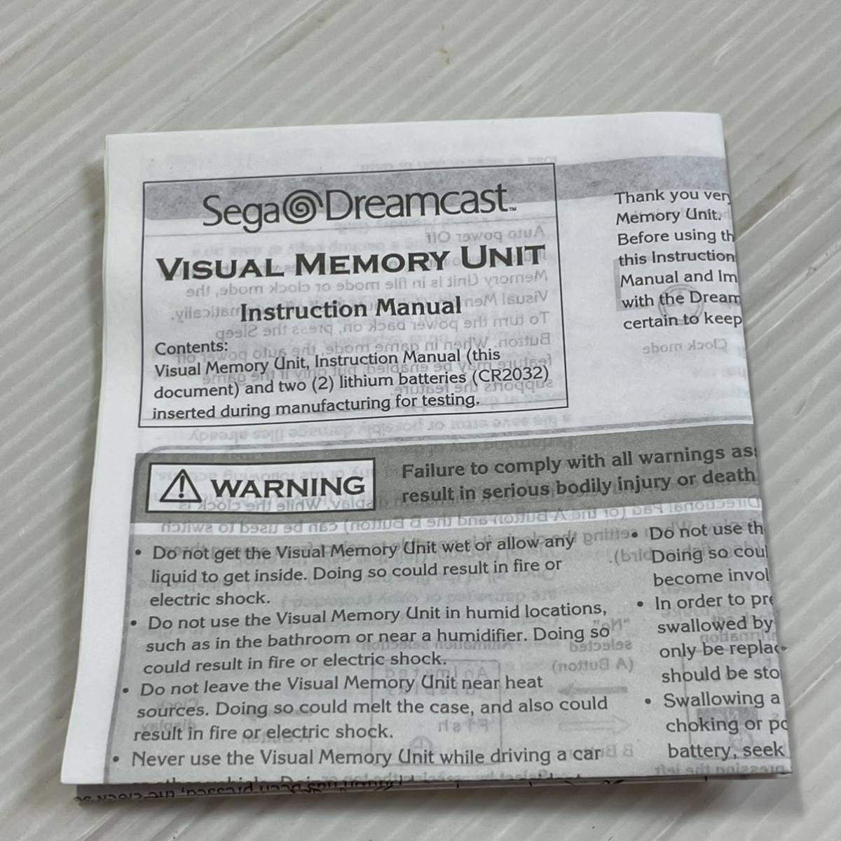 ◯z23 SEGA Dreamcast ドリームキャスト ビジュアルメモリーユニットの画像4