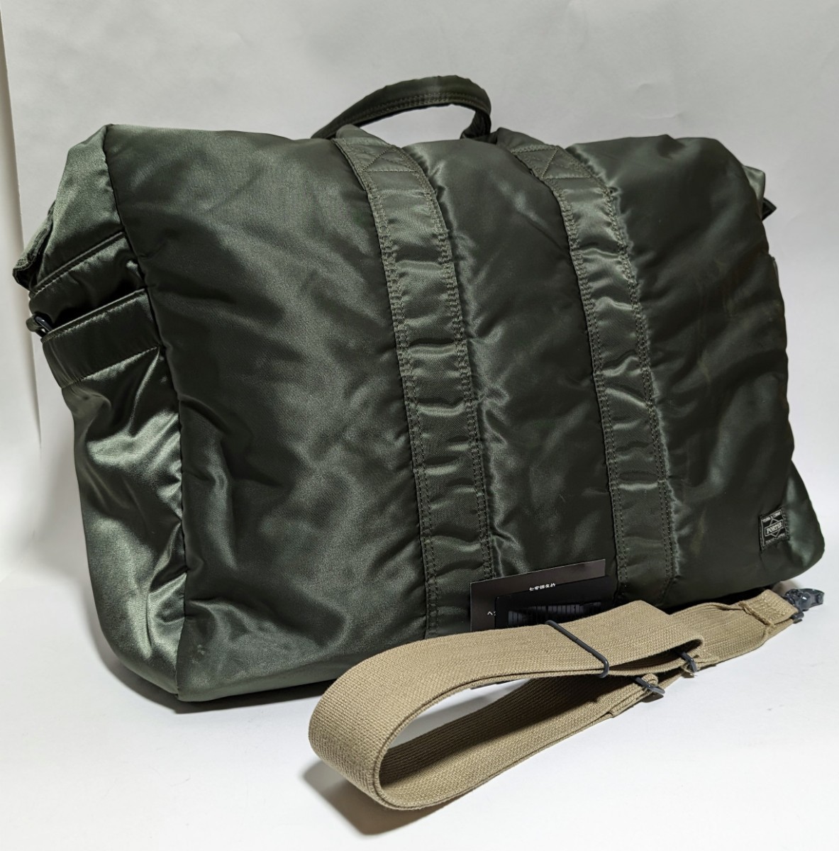 ★希少★ HEAD PORTER OLIVEDRAB オリーブドラブ ショルダーバッグ ボストンバッグ バッグ タンカー ヘッドポーターの画像4