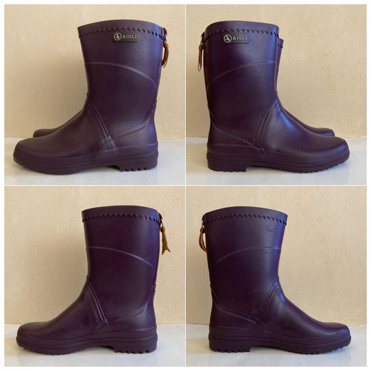 AIGLE Aigle rain boots Raver boots boots purple 40