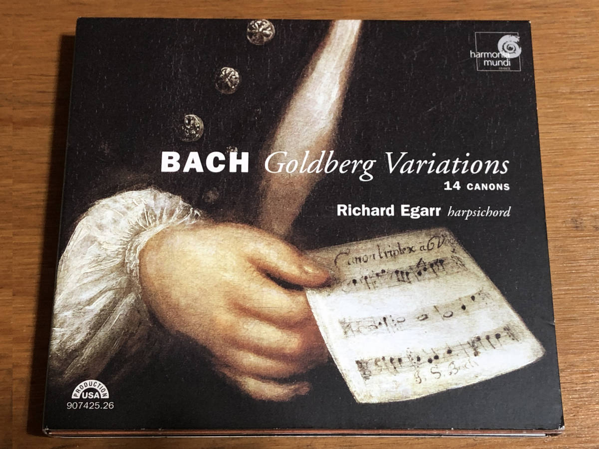 リチャード・エガー／バッハ／ゴールドベルク変奏曲／14のカノン／2006年／2枚組【Richard Egarr】_画像1