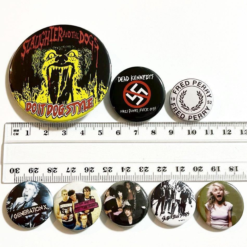 ☆新品☆パンク バンド バッジ Slaughter & The Dogs Dead Kennedys Blondie Generation X(検)666 ライダース Seditionaries Fred Perry #3_画像2