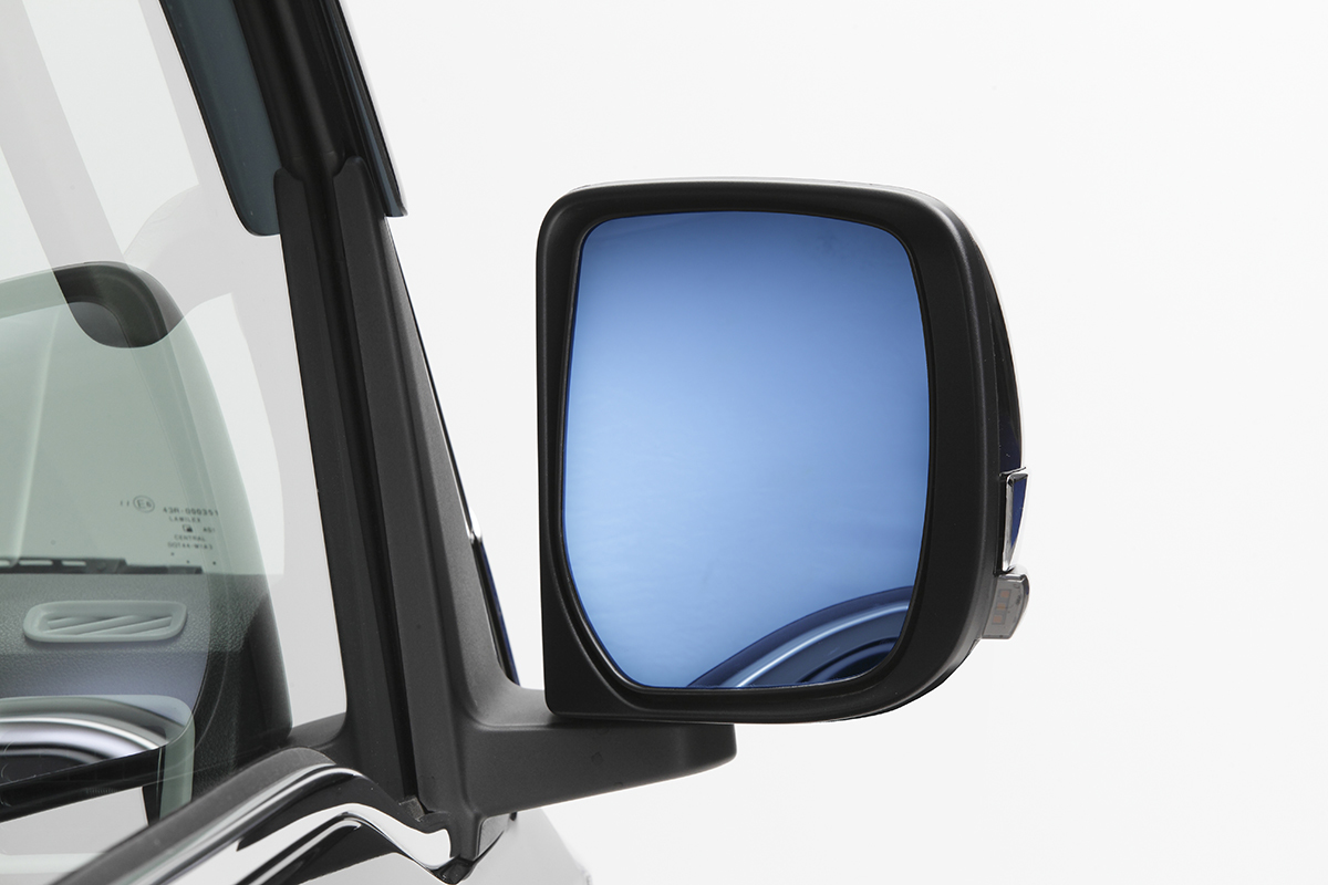 S700V S710V アトレー ハイゼットカーゴ ブルーワイドミラー 純正交換式 左右 ドアミラー 鏡 ガラス ブルーミラーレンズ_画像4