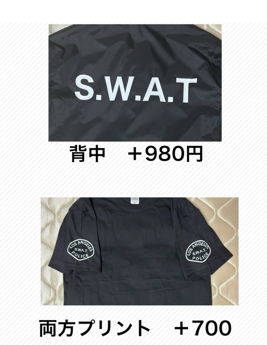 送料無料 スワット LAPD SWAT ロングTシャツ ブラック L 送料無料 スワット LAPD SWAT ロングTシャツ ブラック L