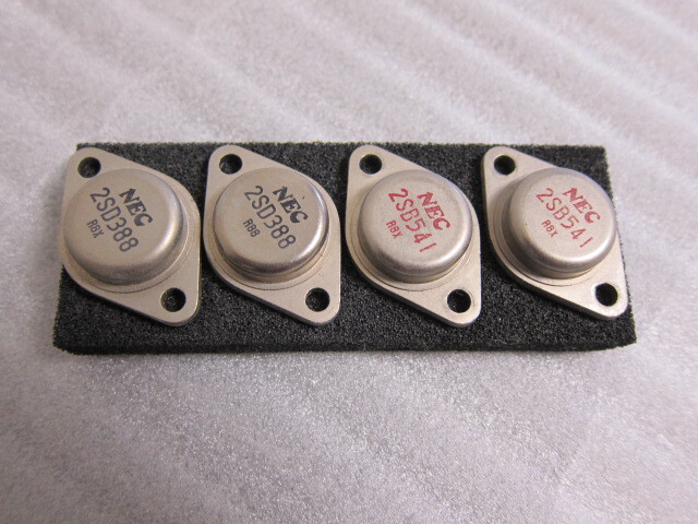 power transistor NEC 2SB541/2SD388 comp li4 piece : Real power transistor NEC 2SB541/2SD388 comp li4 piece : Real