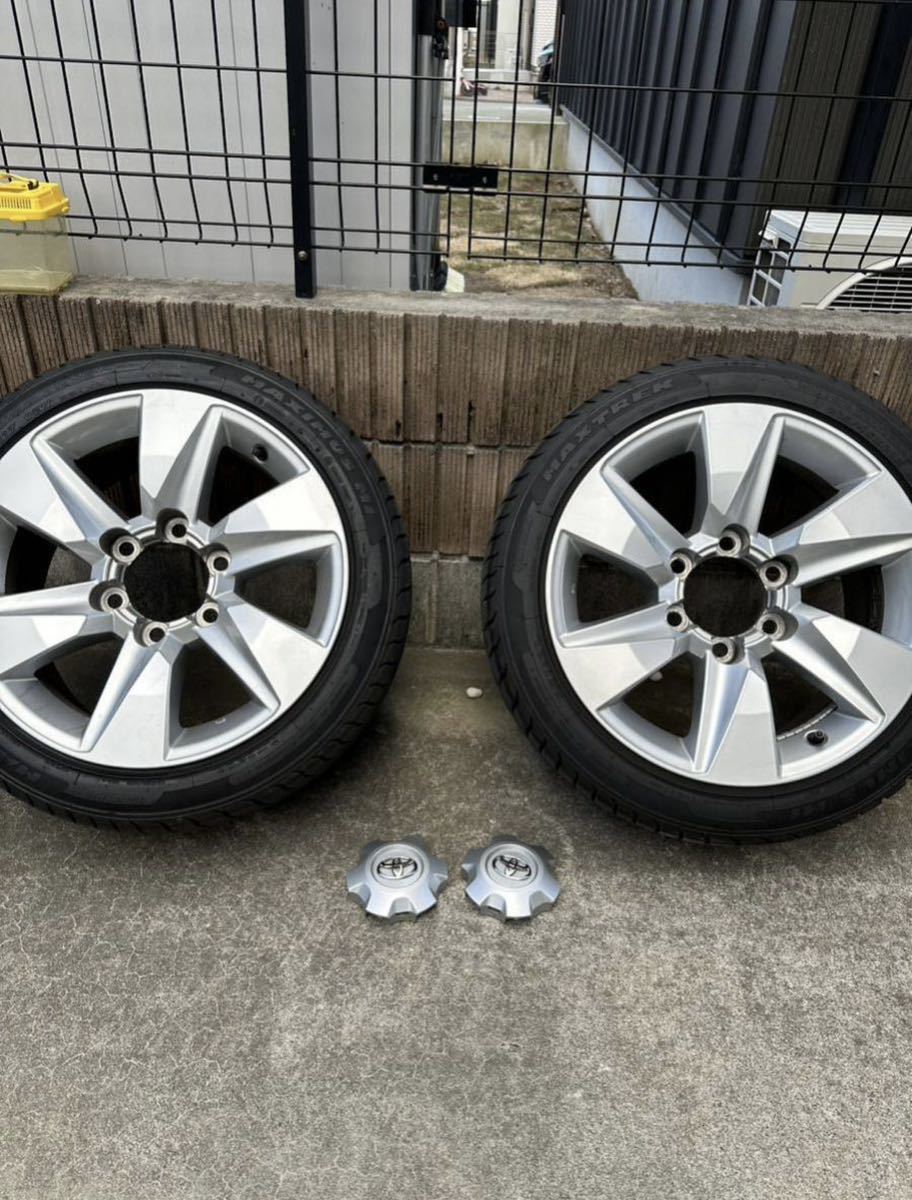 トヨタ 150系プラド 純正ホイール ハイエースサイズ 215/45R17 MAXTREK20年製造 極上中古品 ガリキズなし タイヤほぼ新品 6穴 PCD139.7の画像7