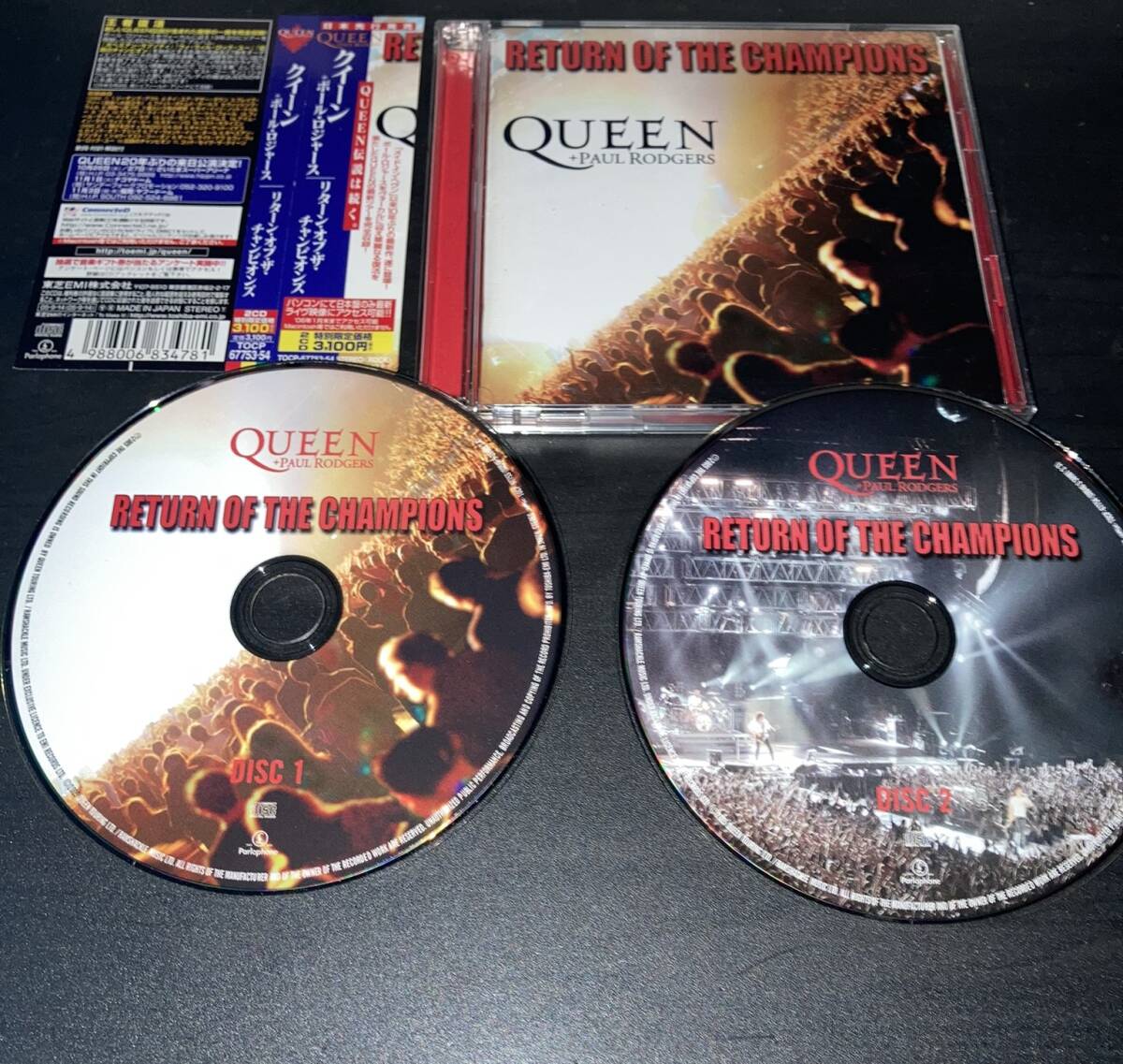 クイーン QUEEN + PAUL RODGERS ★ RETURN OF THE CHAMPIONS / 2CD ★ FREE BAD COMPANY_画像1