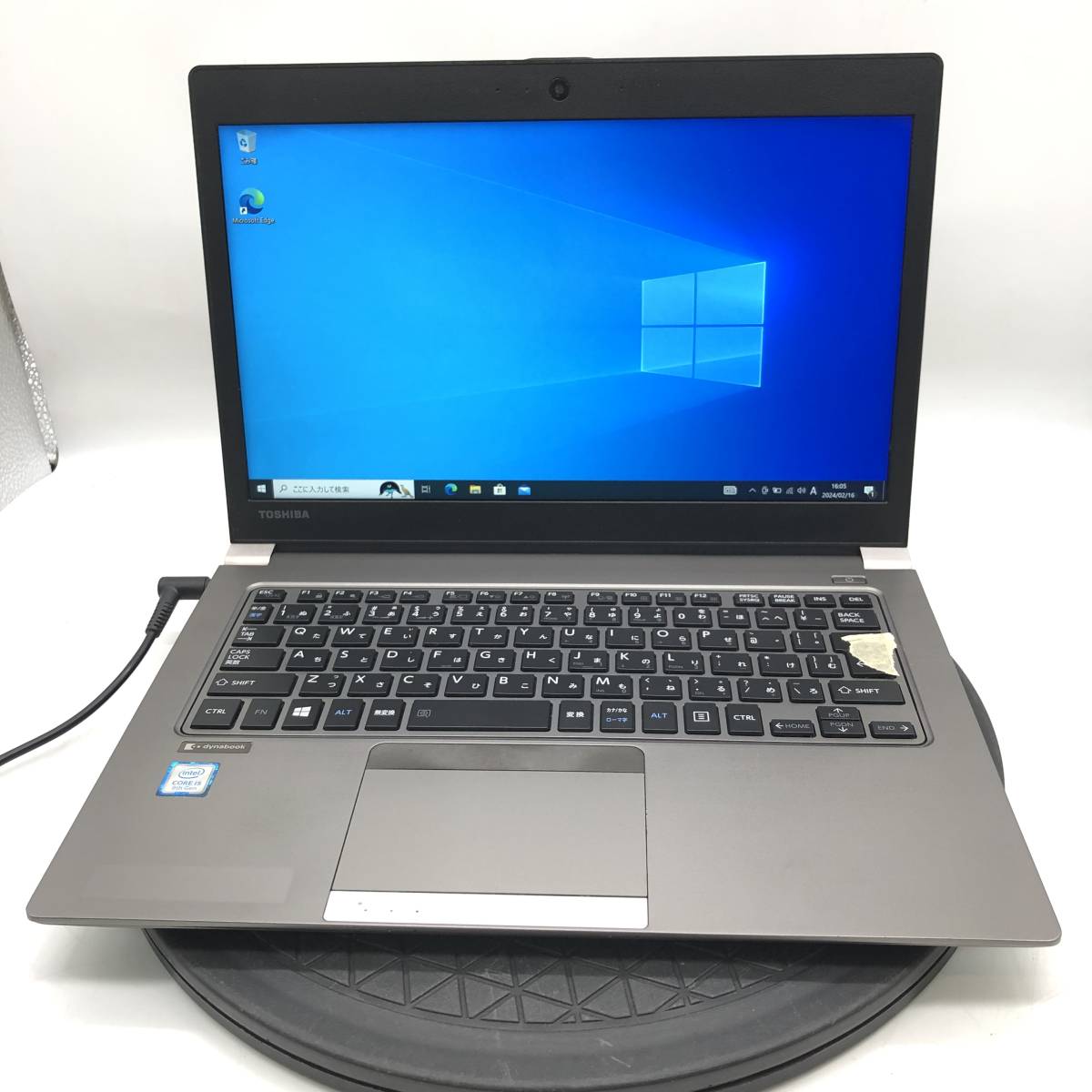 【訳あり処分】2019年 東芝 dynabook R63/M CPU 第8世代 Core i5-8250U RAM8GB SSD256GB カメラ Windows10 PC ノートパソコン ジャンク_画像1