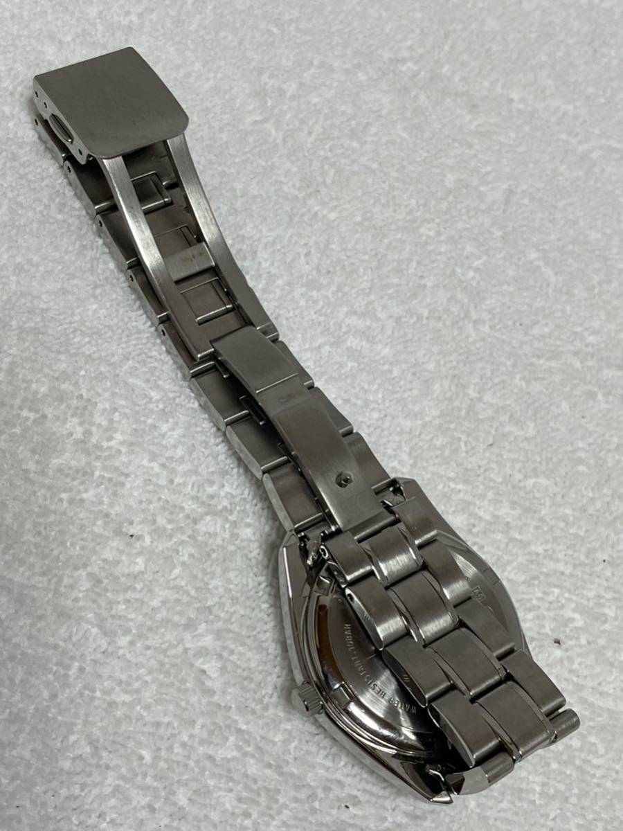 【32】1円〜SEIKO セイコー クォーツ 8F33-0040 パーペチュアルカレンダー SBQL005 年差時計 10気圧 ブラック メンズ【ジャンク】同梱不可_画像8