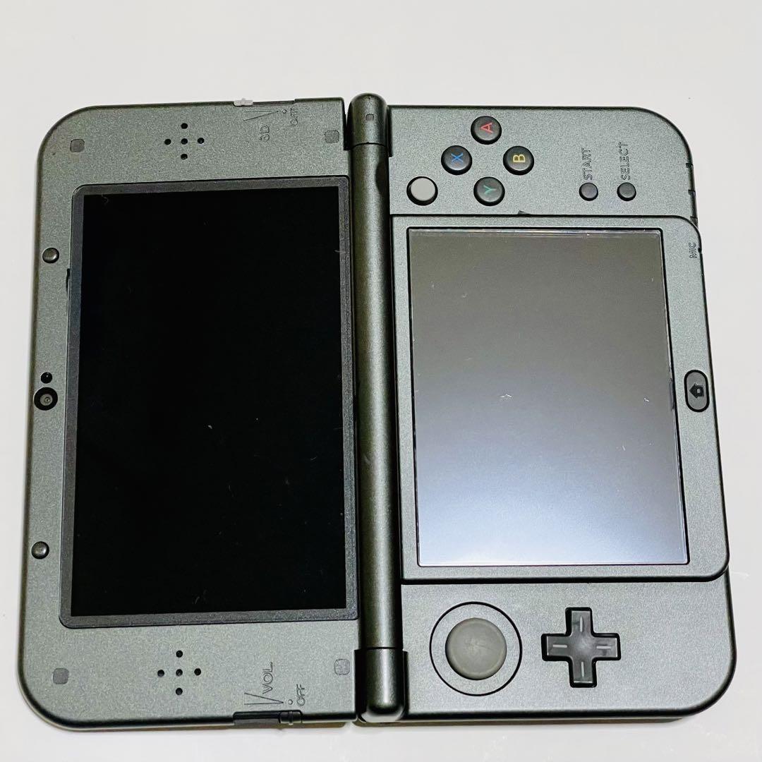 中古 new ニンテンドー 3DSLL メタリックブラック RED-001 黒 タッチペン付 動作確認 現状品 任天堂 Nintendo  n3ds-056