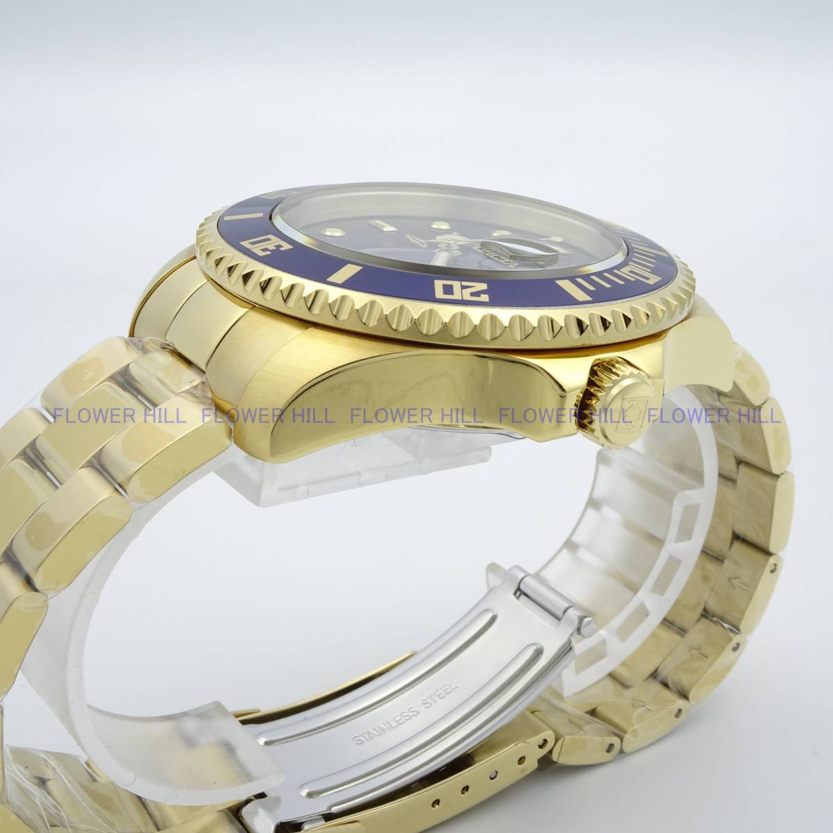 【新品・送料無料】インビクタ INVICTA 腕時計 メンズ 自動巻き ブラック・ゴールド PRO DIVER 28949 メタルバンド 裏スケルトン_画像5