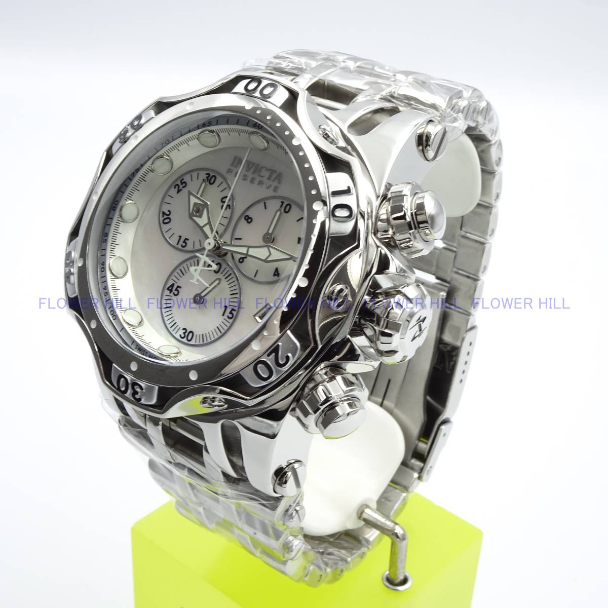 【新品・送料無料】インビクタ INVICTA 腕時計 高級 メンズ クォーツ スイスETA クロノグラフ RESERVE CHAOS 45653 メタルバンド_画像9