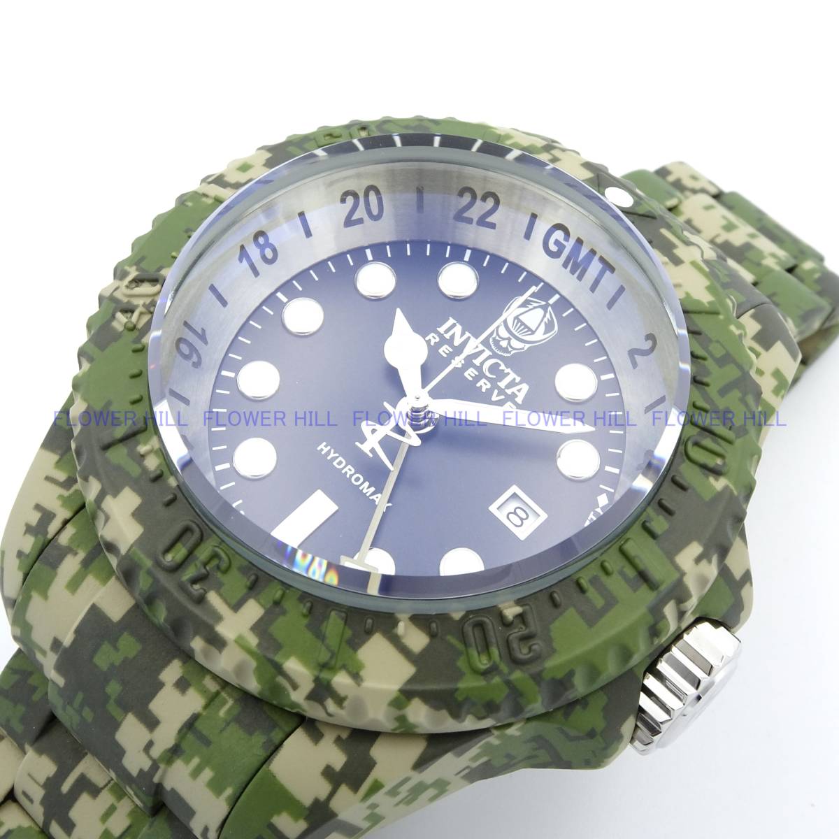 【新品・送料無料】インビクタ INVICTA 腕時計 メンズ クォーツ スイスムーブ GMT 防水1000ｍ カモフラージュ RESERVE HYDROMAX 40462 _画像3