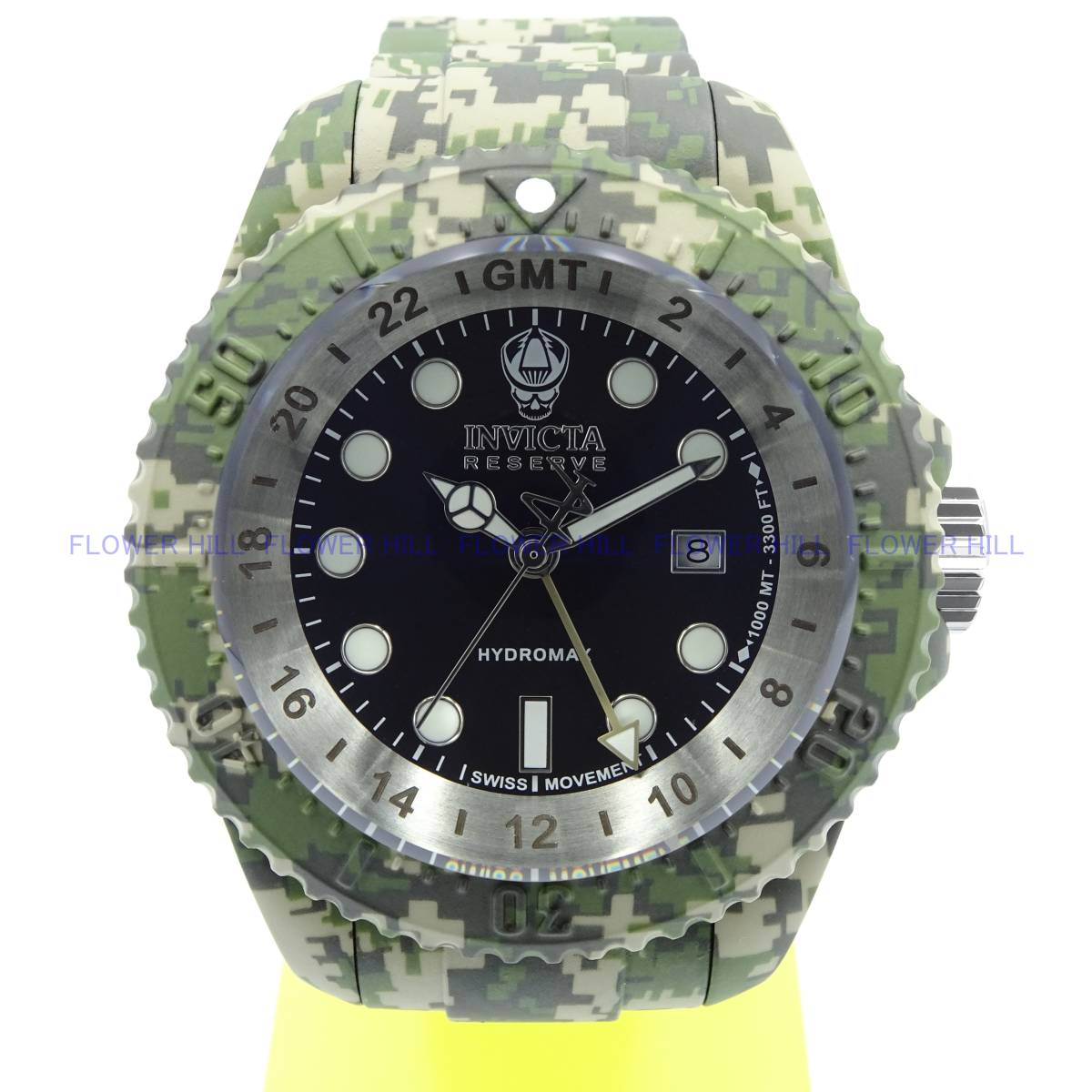 【新品・送料無料】インビクタ INVICTA 腕時計 メンズ クォーツ スイスムーブ GMT 防水1000ｍ カモフラージュ RESERVE HYDROMAX 40462 _画像7