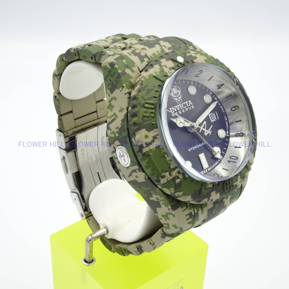 【新品・送料無料】インビクタ INVICTA 腕時計 メンズ クォーツ スイスムーブ GMT 防水1000ｍ カモフラージュ RESERVE HYDROMAX 40462 _画像9