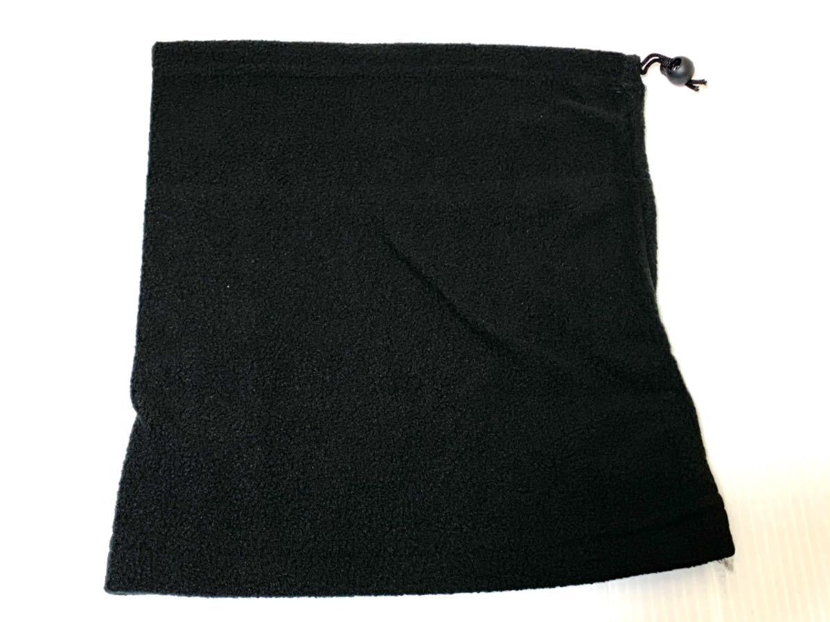 [ free shipping ] multifunction fleece neck warmer black new goods unused { face mask / head wear / neck warmer }