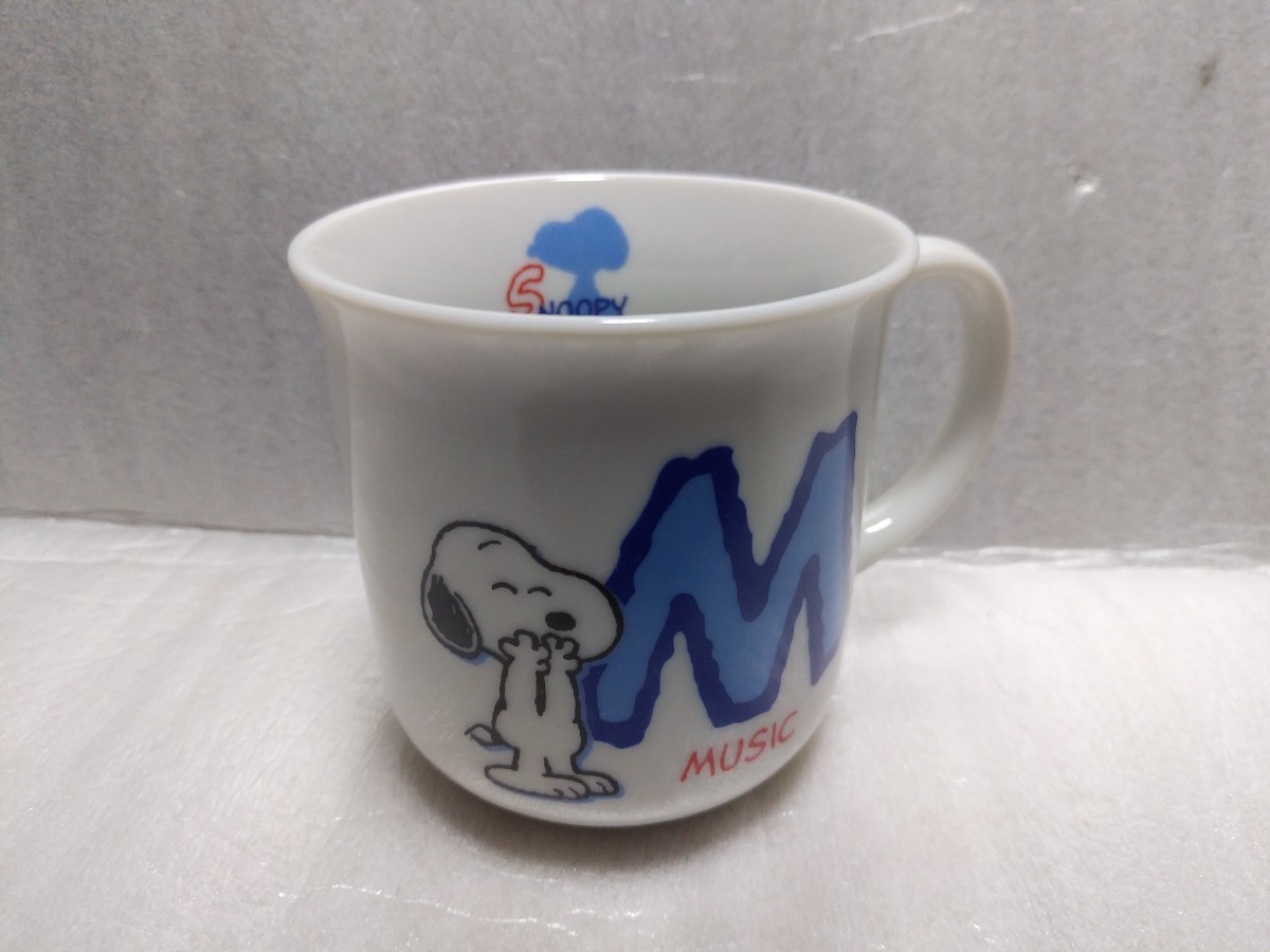 スヌーピー マグカップ イニシャル M  未使用 マリモクラフト Marimo Craft の画像1