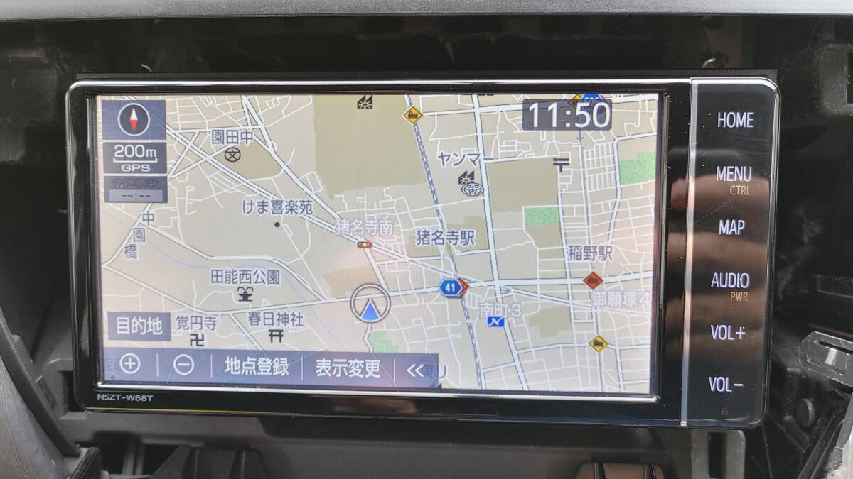 トヨタ純正地デジSDナビ NSZT-W68T 補修Filmアンテナ付 地図データ2021年8月に更新しているようです Bluetoothハンズフリー対応_画像5