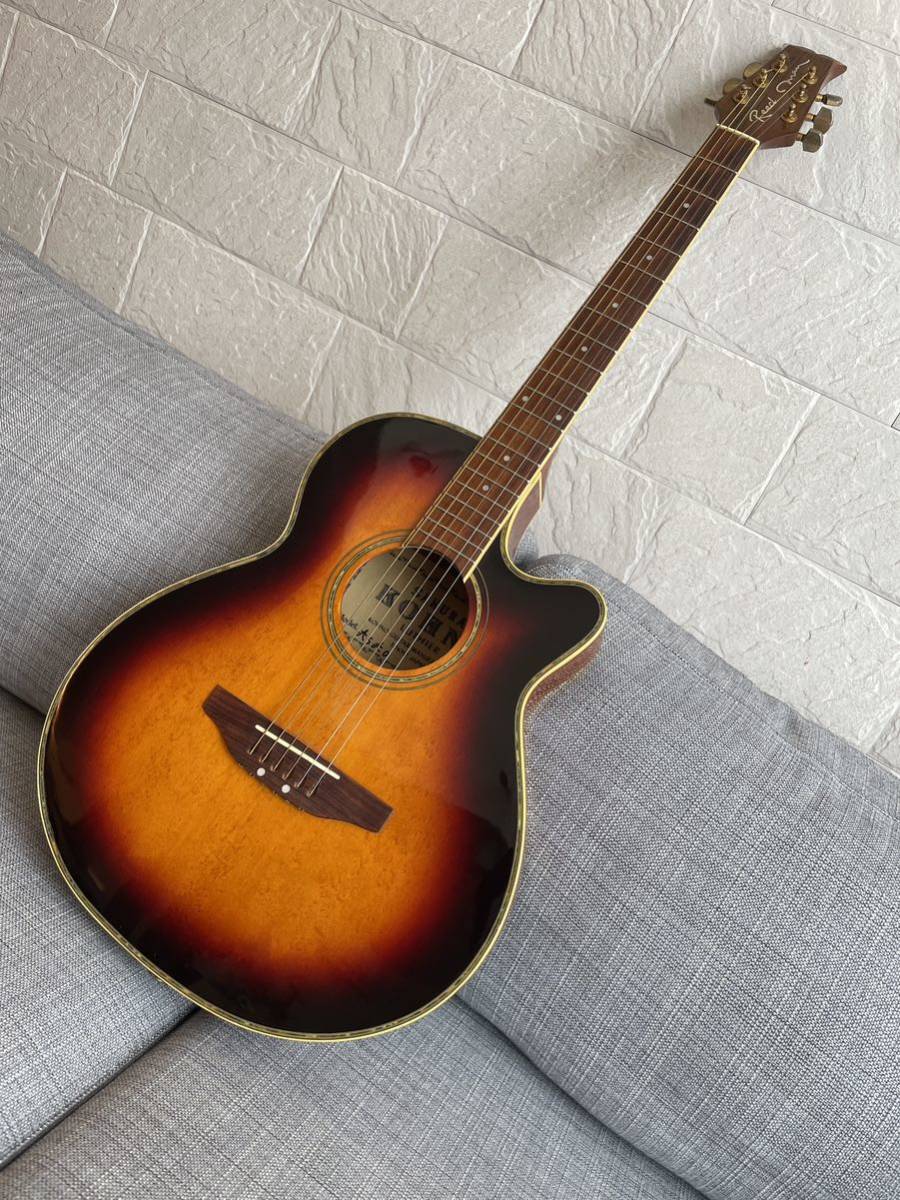 Electric acoustic guitar Reed Man エレアコ　リードマン　弾きやすい　宅録　手軽なエレアコ　近年製造品　美しいサウンド_画像1