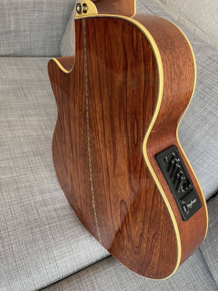 Electric acoustic guitar Reed Man エレアコ　リードマン　弾きやすい　宅録　手軽なエレアコ　近年製造品　美しいサウンド_画像8
