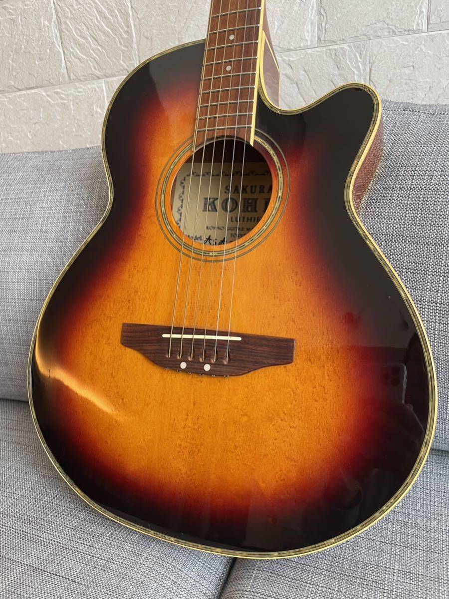 Electric acoustic guitar Reed Man エレアコ　リードマン　弾きやすい　宅録　手軽なエレアコ　近年製造品　美しいサウンド_画像4