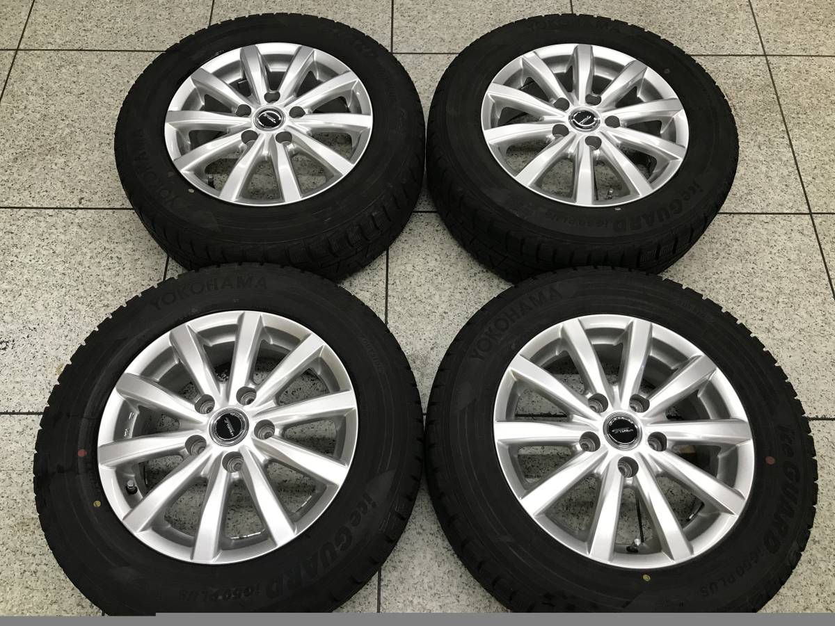 □□2402-68 TOPRUN 15インチ 6J +45 PCD114.3 ヨコハマ アイスガード iG50PLUS 195/65R15 4本 ノア ヴォクシー ステップワゴン セレナ _画像1