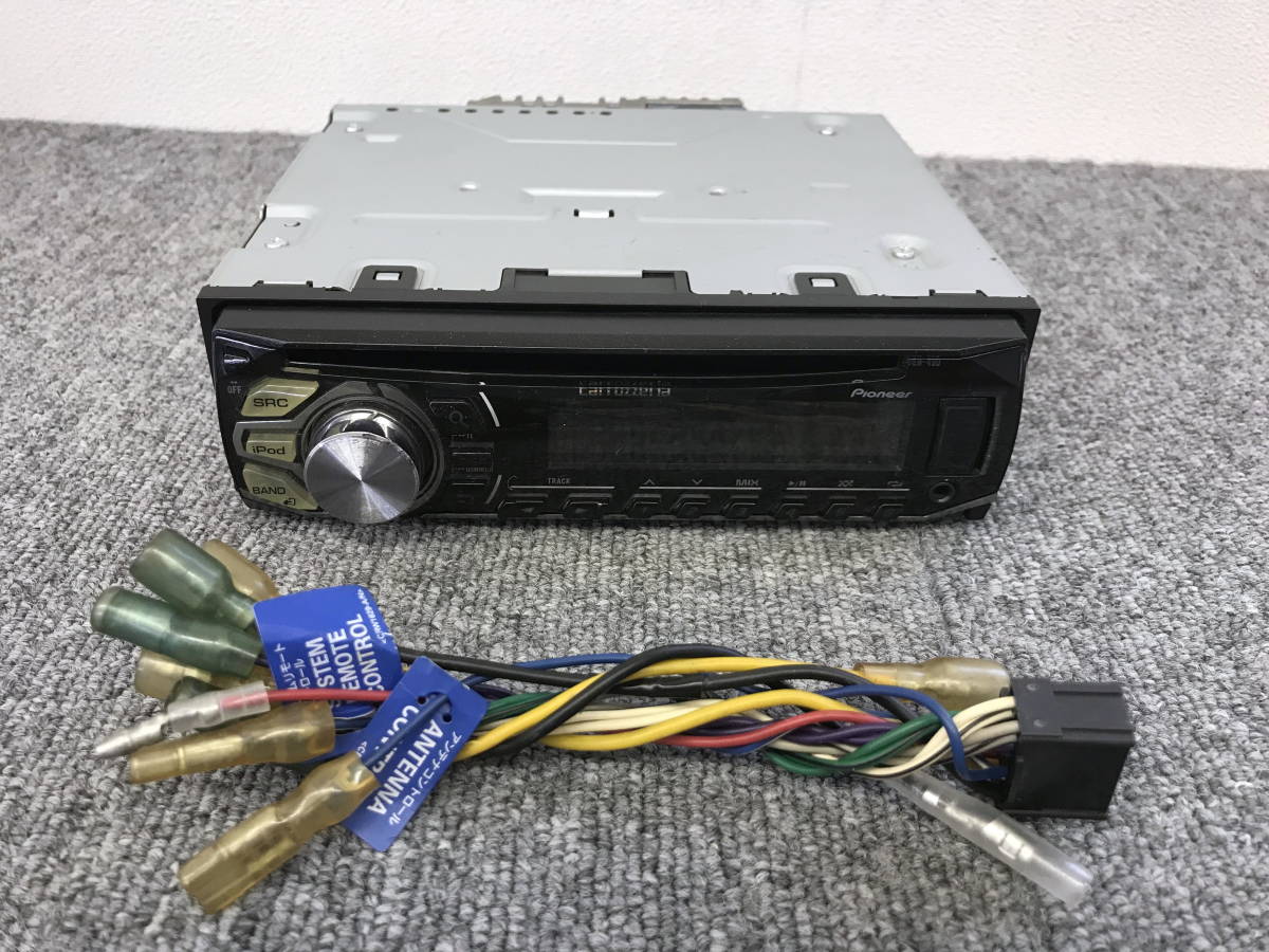 □□2402-F8 Carrozzeria Pioneer カロッェリア DEH-490 1DIN CDプレイヤー CDデッキ カーオーディオ フロントUSB AUX 動作確認済み 良品！_画像7