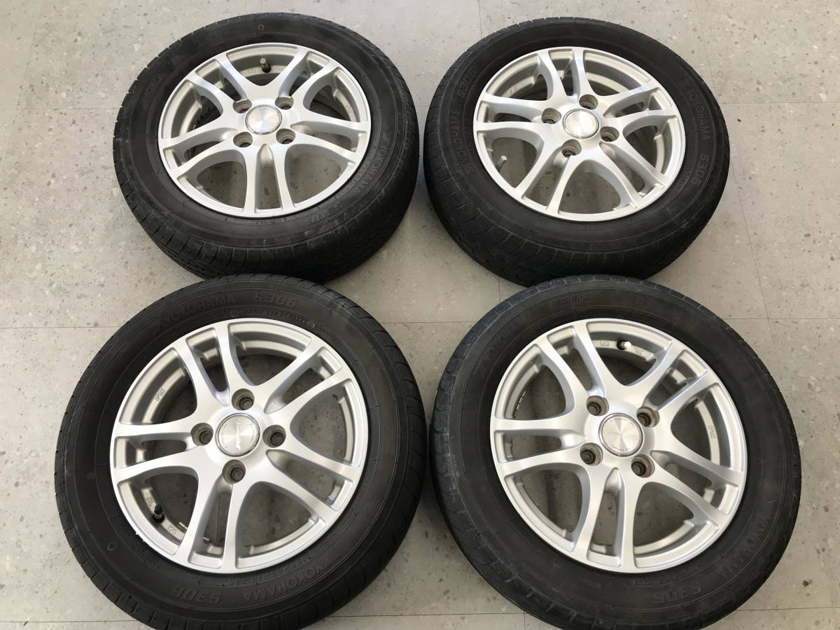 □□2402-205 TIRADOⅡ 13インチ 4J +42 PCD 100 4穴 ヨコハマ S306 155/65R13 4本 MRワゴン ワゴンR アルト ラパン ムーヴ タント_画像1