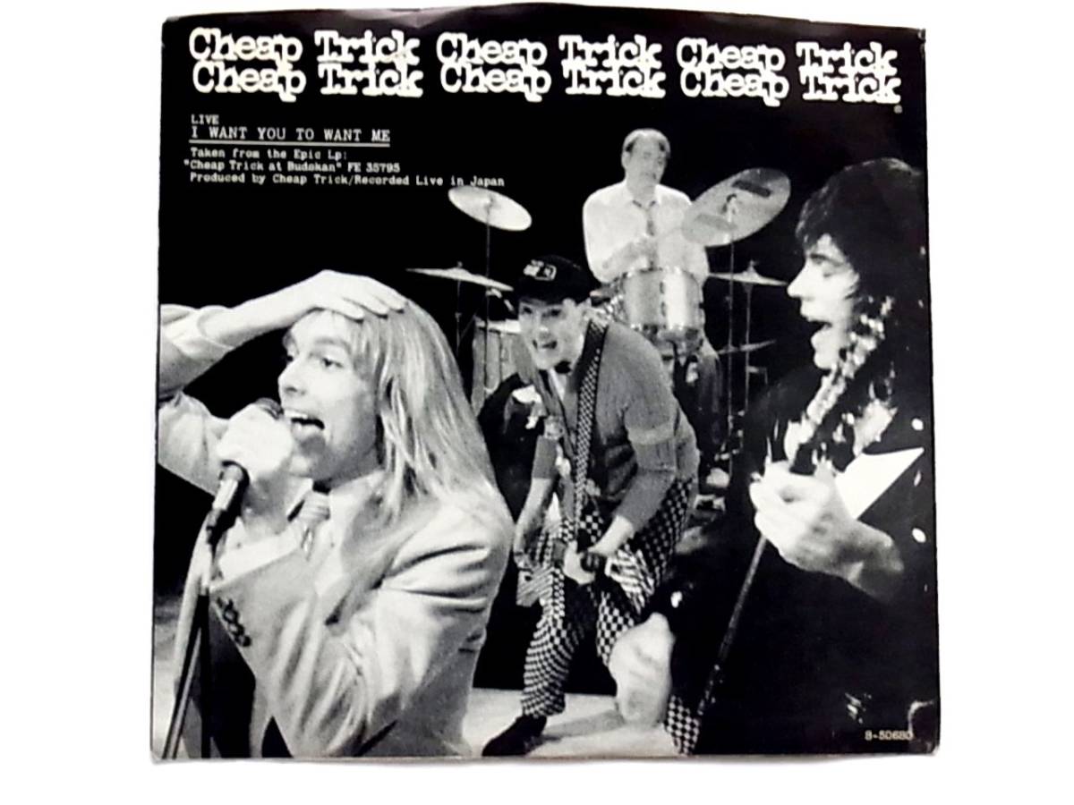 [c155]★US盤EP★チープ・トリック★甘い罠★Cheap Trick★I Want You To Want Me (Live)★BUDOKAN★at武道館★7inch★7インチ★シングルの画像1
