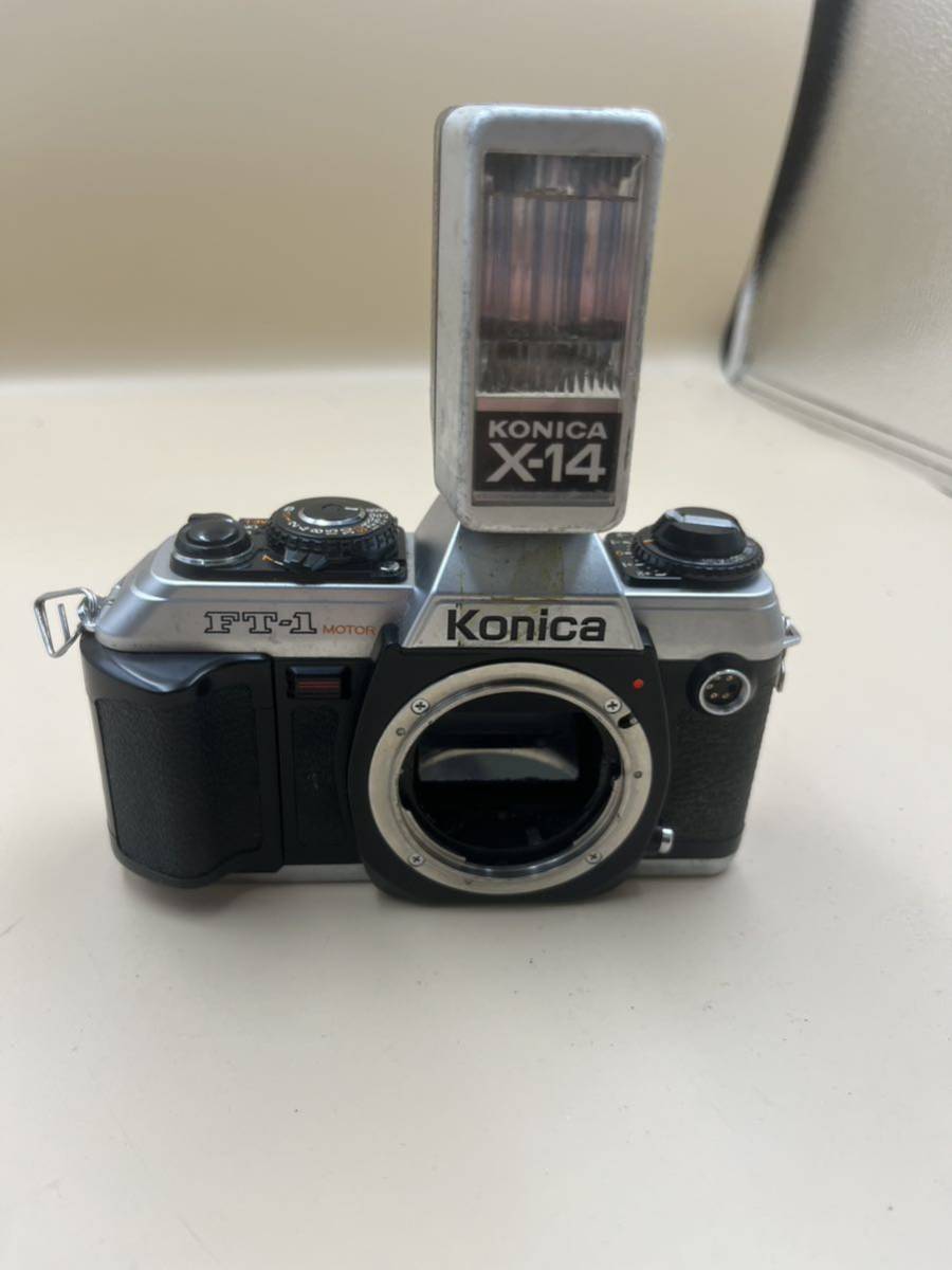 コニカ Konica FT-1 motor 一眼レフ フィルムカメラ X-14 フラッシュ カメラ ヴィンテージカメラ _画像1