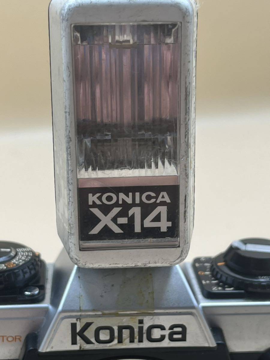 コニカ Konica FT-1 motor 一眼レフ フィルムカメラ X-14 フラッシュ カメラ ヴィンテージカメラ _画像5