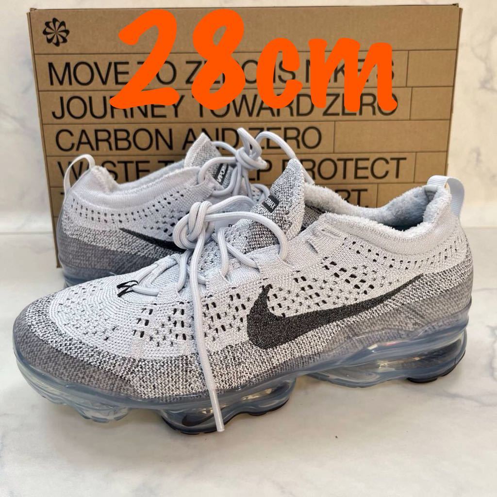 ★送料無料★【新品】28cm Nike Air VaporMax Flyknit ナイキ エアヴェイパーマックス フライニットピュアプラチナム ホワイト グレー 白