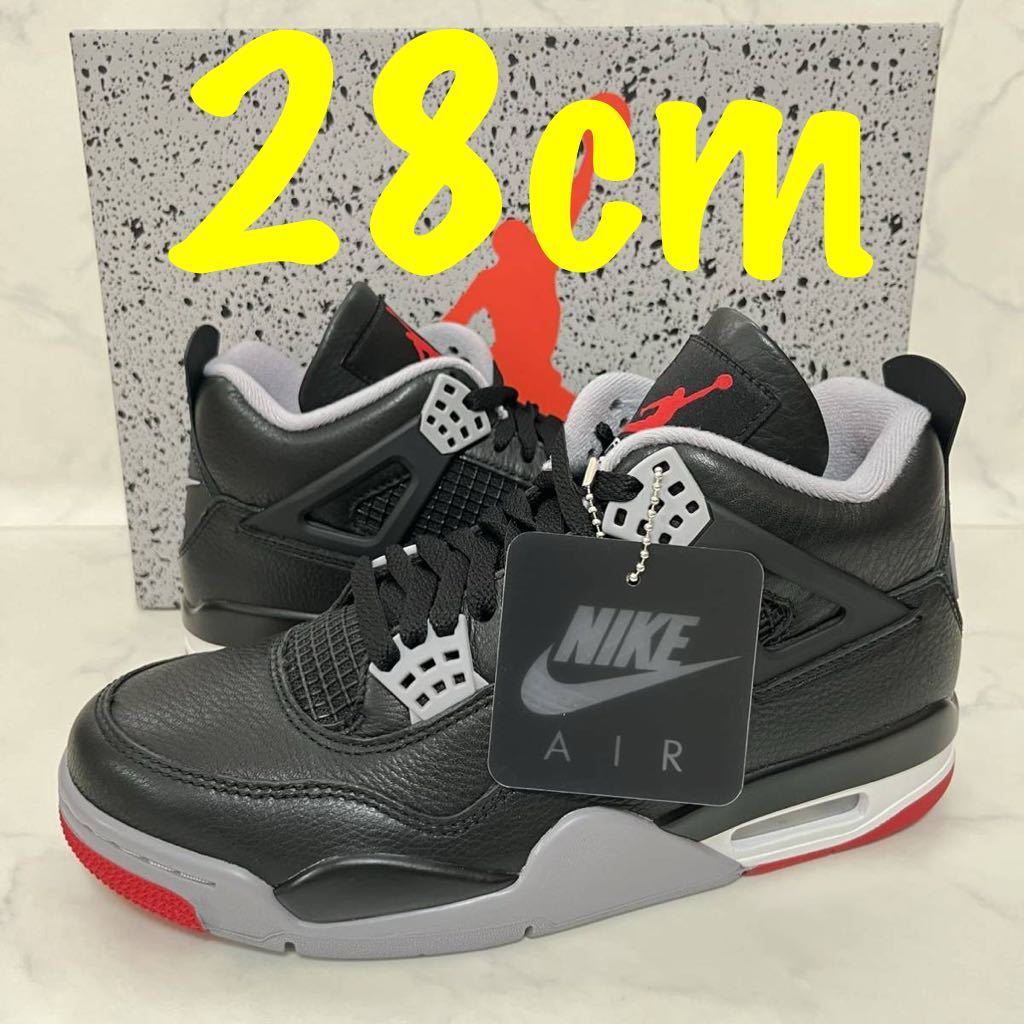 ★送料無料★【新品 完売品】28cm Nike Air Jordan 4 Retro Bred Reimagined ナイキ エアジョーダン4 レトロ ブレッド リイマジンド_画像1