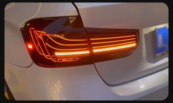 【送料無料】 テールランプ LED ブラック BMW 3シリーズ F30 F35 F80 2013-2018 テールライト ブレーキランプ ウインカー_画像5