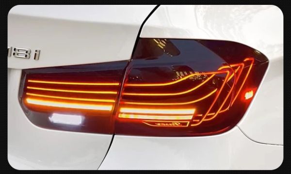 【送料無料】 テールランプ LED ブラック BMW 3シリーズ F30 F35 F80 2013-2018 テールライト ブレーキランプ ウインカー_画像3
