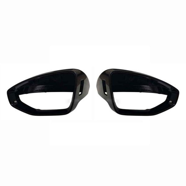 [ free shipping ] door mirror cover left right pair black Audi A6 C7 S6 RS6 2012-2020 rear mirror 