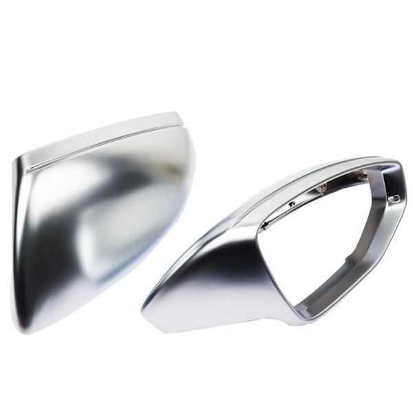 [ free shipping ] door mirror cover left right pair silver Audi A6 A7 A8 C8 D5 2018-2021 rear mirror chrome 