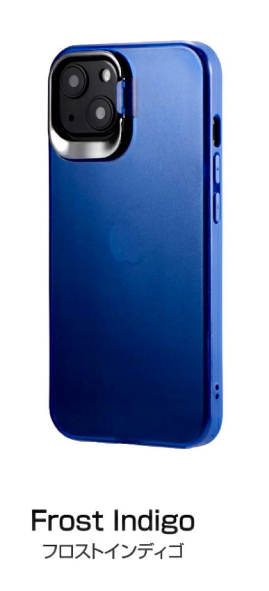 iPhone13 (6.1inch)スマホケース　ワイヤレス充電対応　スタンド付き(未開封) ブルー