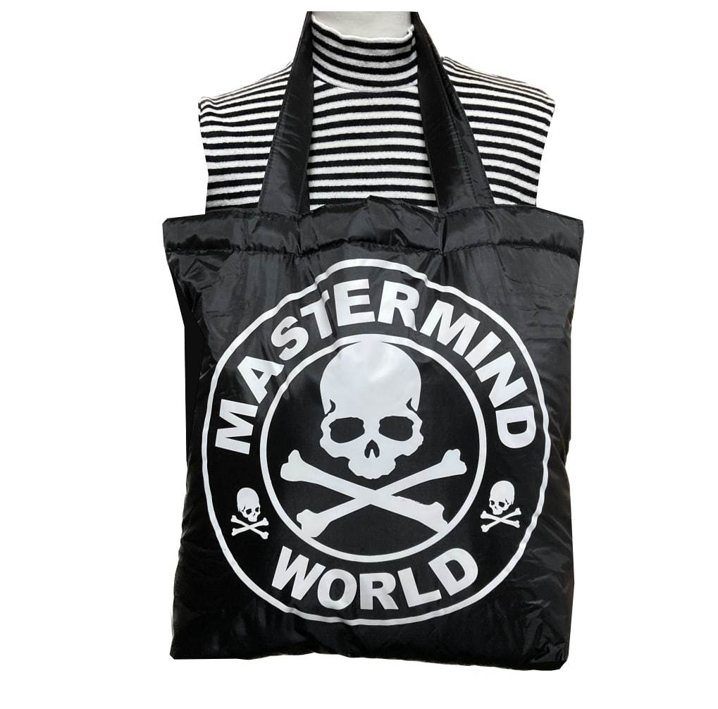 マスターマインド mastermind ナイロン トートバッグ ブラック 大きなトート MASTERMIND WORLD BAG_画像1