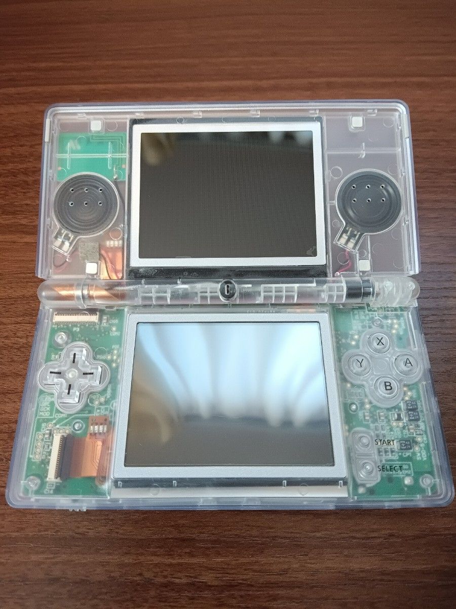 DS lite ムシキング スーパーコレクション HCV-1000 カードリーダー付　クリアシェル Nintendo