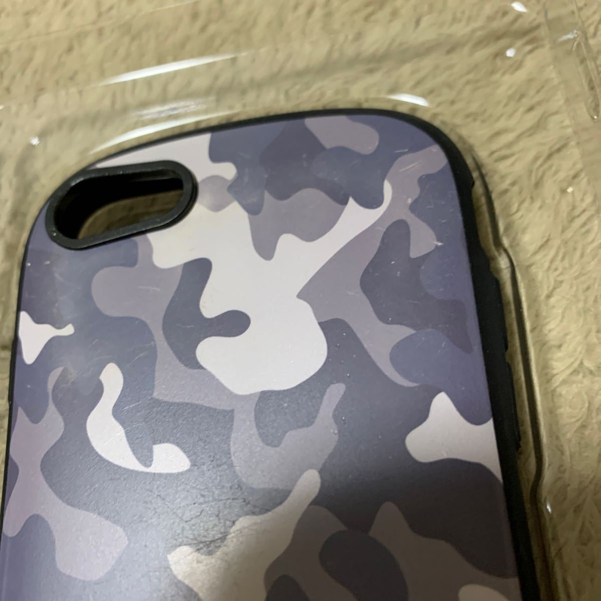 602t2522☆ iFace First Class Military iPhone SE(2020モデル)/8/7 ケース 耐衝撃 [グレー]_画像3