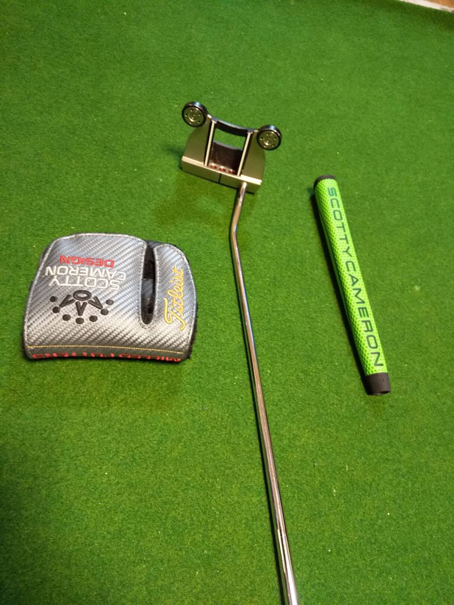 タイトリスト SCOTTY CAMERON FUTURA 6M 34インチ スコッティキャメロン パター 右用 純正ヘッドカバー 純正グリップおまけあり